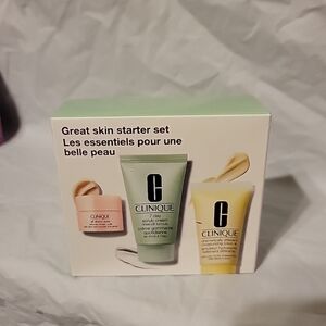 Clinique Skincare Essentials Set - Pink, Green, Yellow Starter Set